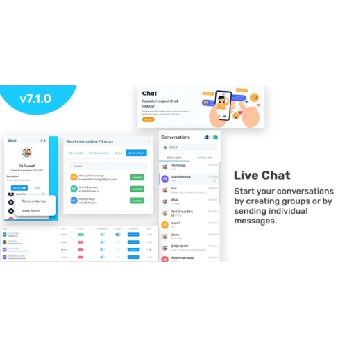 Chat-Laravel-Chat-App-Private-Group-Chat-Real-time-Chat-Script-Nulled.jpg Chat – Laravel Chat App (Private + Group Chat) – Real time Chat - Image 1