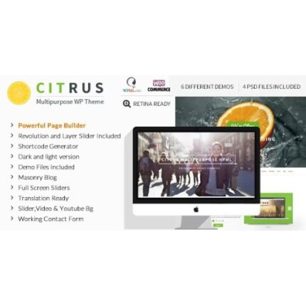Citrus – One Page WordPress