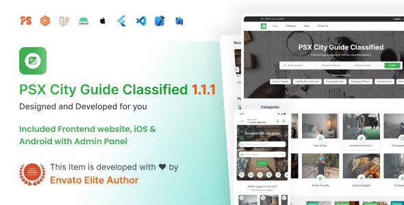 City-Guide-Complete-Directory-Listing-Platform-Frontend-Mobile-App-with-Admin-Panel.jpg City Guide : Complete Directory Listing Platform (Frontend, Mobile App with Admin Panel) 1.1.1 - Image 1