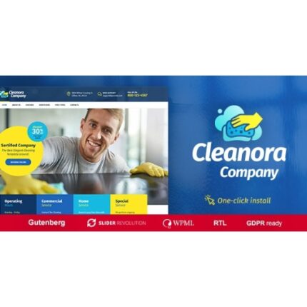 Cleanora – Cleaning Services WordPress Theme
