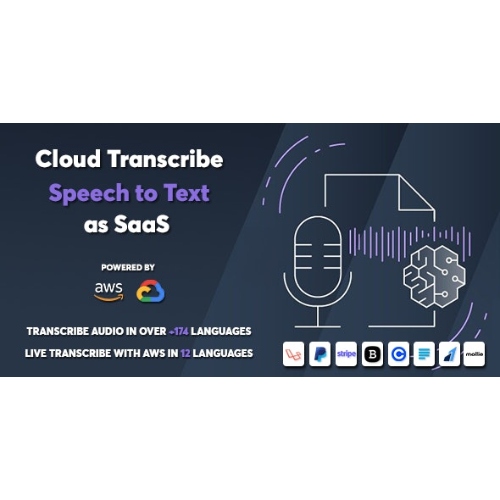 Cloud-Transcribe-Speech-to-Text-SaaS-Nulled.jpg Cloud Transcribe – Speech to Text as SaaS - Image 1