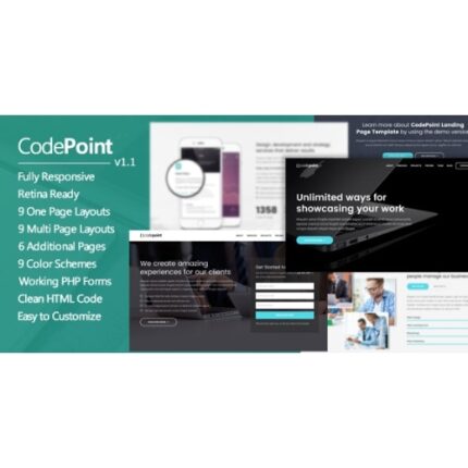 CodePoint – Multi-Purpose Landing Page WordPress Theme