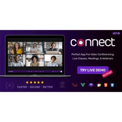 Connect – Video Conference, Online Meetings, Live Class & Webinar, Whiteboard, Live Chat