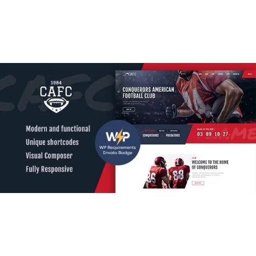 Conquerors-American-Football-NFL-WordPress-Theme.jpg Conquerors | American Football & NFL WordPress Theme - Image 1