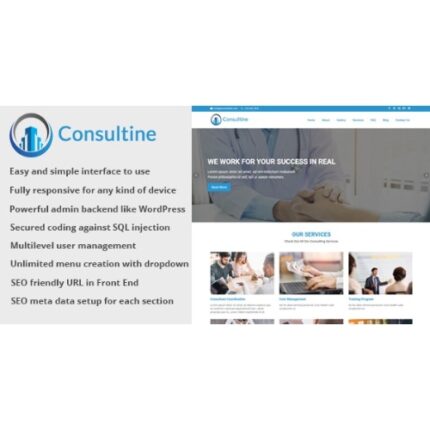 Consultine – Consulting, Business and Finance Website CMS