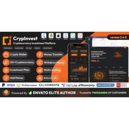 CrypInvest – Cryptocurrency Investment Platform Full Solution