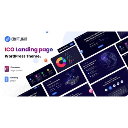 Cryptlight – ICO NFT AI Landing Page WordPress Theme