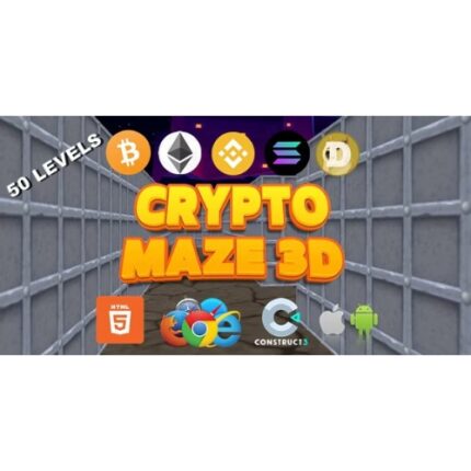 Crypto Maze 3D – Crypto Game – 3D Game – HTML5