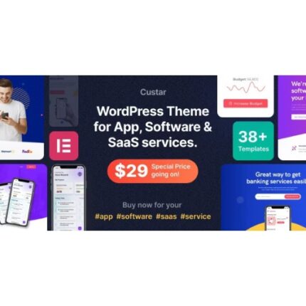 Custar – Software & App WordPress Theme
