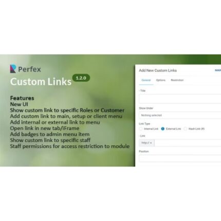 Custom Links for Perfex CRM