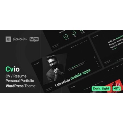 Cvio – Personal Portfolio WordPress Theme