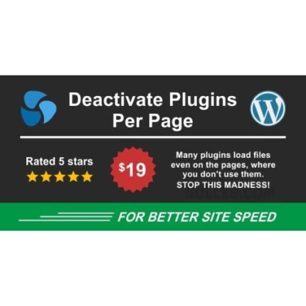 Deactivate Plugins Per Page – Improve WordPress Performance