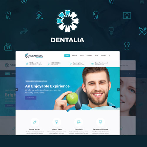 Dentalia-Dentist-Medical-WordPress-Theme.jpg Dentalia – Dentist & Medical WordPress Them - Image 1