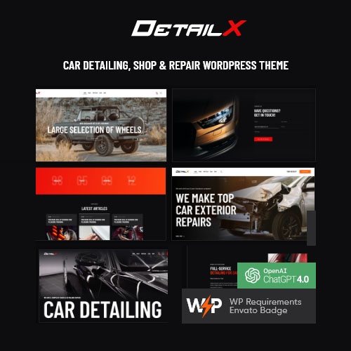 DetailX.jpg DetailX – Car Detailing, Shop & Repair WordPress Theme - Image 1
