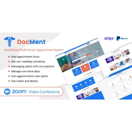 DocMent-SaaS-Based-Multi-Doctor-Appointment-System-Free-Download.jpg DocMent – SaaS Based Multi Doctor Appointment System - Image 1
