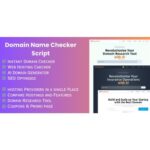 Domain Hub – Domain Checker, AI Name Generator, Who-is-hosting, Whois, DNS React Nextjs tools.