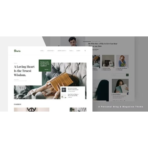 Doris-Creative-WordPress-Blog-and-Magazine-Theme.jpg Doris – Creative WordPress Blog and Magazine Theme - Image 1