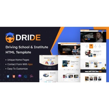 Dride – Driving School & Courses WordPress Theme