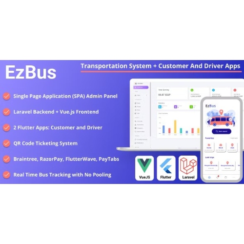 EZBus-Transportation-Management-Solution-Two-Flutter-Apps-Backend-Admin-panel.jpg EZBus – Transportation Management Solution – Two Flutter Apps + Backend + Admin panel - Image 1