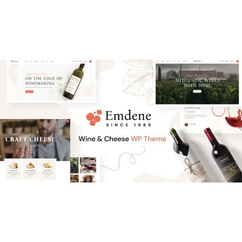 Emdene-Wine-Cheese-WordPress-Theme.jpg Emdene – Wine & Cheese WordPress Theme - Image 1