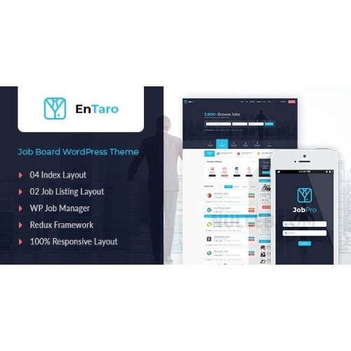 Entaro-Job-Portal-WordPress-Theme.jpg Entaro – Job Portal WordPress Theme - Image 1