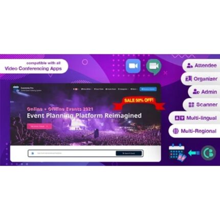 Eventmie Pro- Online-Offline Event & Classes Ticket Selling & Management Multi-vendor Platform v1.8