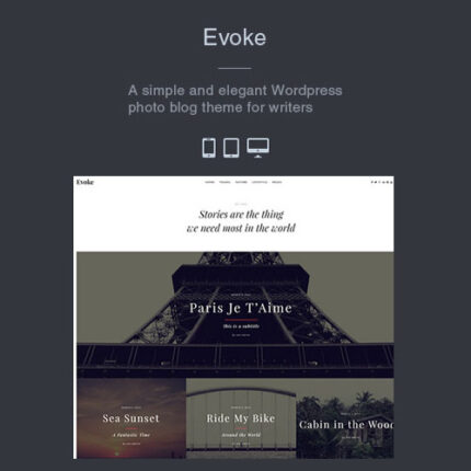 Evoke – Photo Travel WordPress Theme
