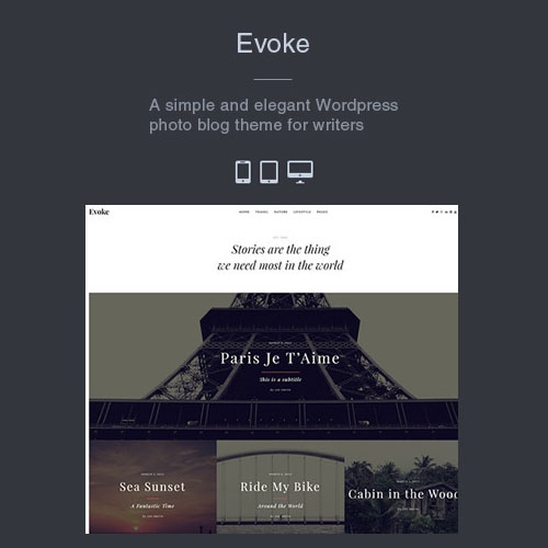 Evoke.jpg Evoke – Photo Travel WordPress Theme - Image 1