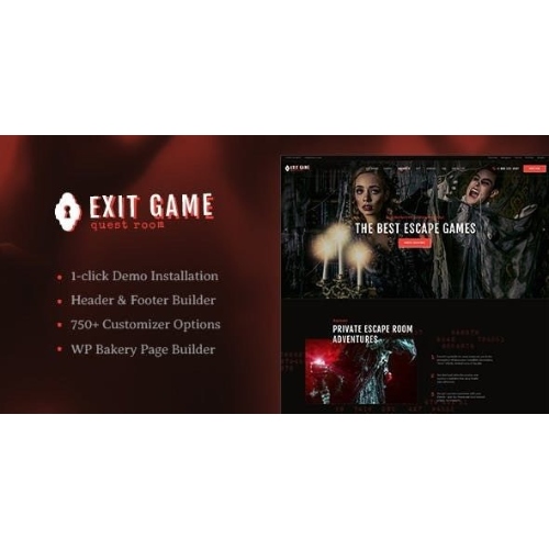 Exit-Game-Real-Life-Secret-Escape-Room-WordPress-Theme.jpg Exit Game | Real-Life Secret Escape Room WordPress Theme - Image 1