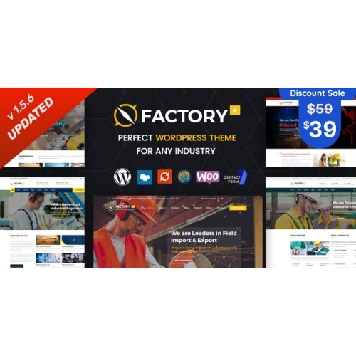 Factory-Plus-Nulled-Industry-and-Construction-WordPress-Theme-Free-Download.jpg Factory Plus – Industry and Construction WordPress Theme - Image 1