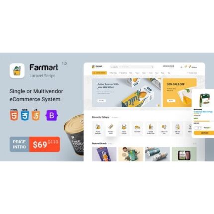 Farmart – Single or Multivendor Laravel eCommerce System