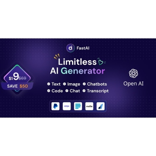 FastAi-SaaS-AI-Content-Voice-Text-Image-Chat-Code-Generator-Free-Download.jpg FastAi – SaaS AI Content Voice Text Image Chat & Code Generator - Image 1