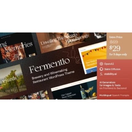 Fermentio — Brewery and Winemaking Restaurant WordPress Theme