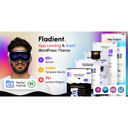 Fladient-App-Landing-Page-WordPress-Theme.jpg Fladient – App Landing Page WordPress Theme - Image 1