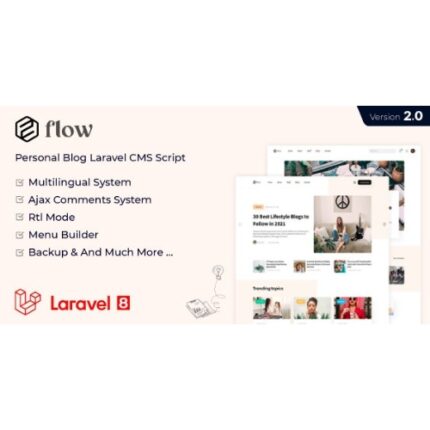 Flow – Laravel Personal Multilingual Blog Script