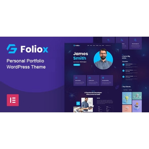 Foliox-Personal-Portfolio-WordPress-Theme-Nulled.jpg Foliox – Personal Portfolio WordPress Theme - Image 1