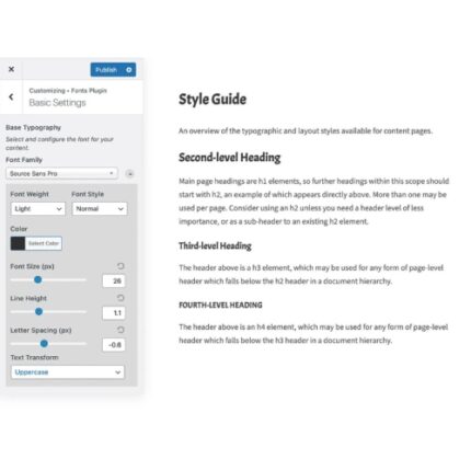 Fonts Plugin Pro – Google Fonts for WordPress