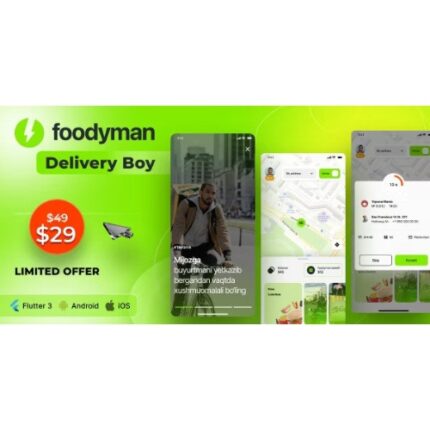 Foodyman – Multi – Restaurant (and Grocery) Delivery App (iOS&Android)