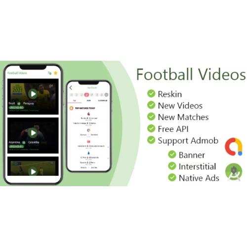Football-Videos-ODDs-Comparison-and-Live-Score-App-Admob-Free-Download.jpg Football Videos ODDs Comparison and Live Score App + Admob - Image 1