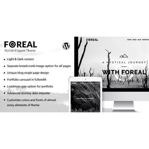 Foreal-Director-Writer-WordPress-Theme.jpg Foreal – Director, Writer WordPress Theme - Image 1