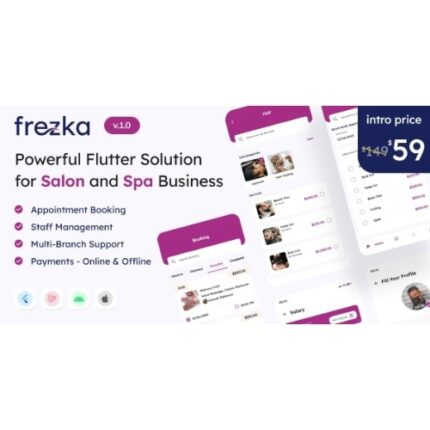 Frezka – All-in-one Salon & Spa Business Solution in Flutter + Laravel