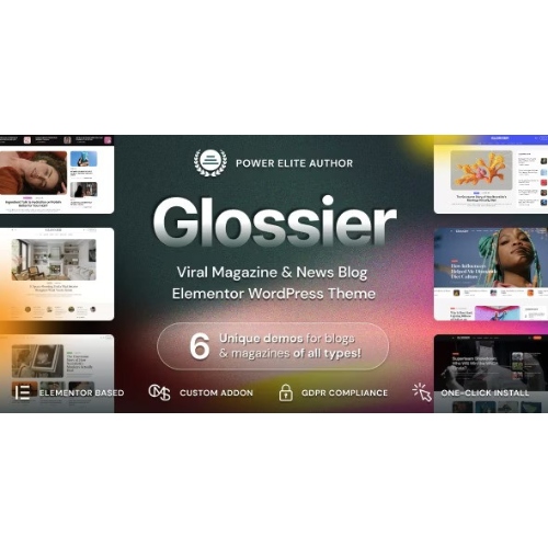 Glossier-Newspaper-Viral-Magazine-WordPress-Theme.jpg Glossier – Newspaper & Viral Magazine WordPress Theme - Image 1