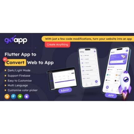 GoApp for Web to App Convertor Flutter + Admin Panel