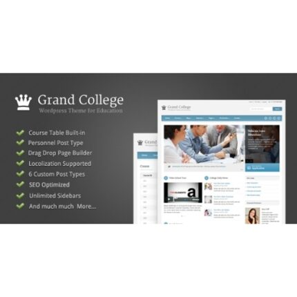 Grand College – WordPress Theme For Education