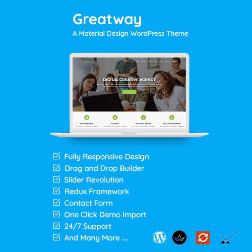 Greatway.jpg Greatway – Material Design WordPress Theme - Image 1