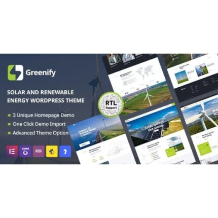 Greenify | Solar & Renewable Energy WordPress Theme