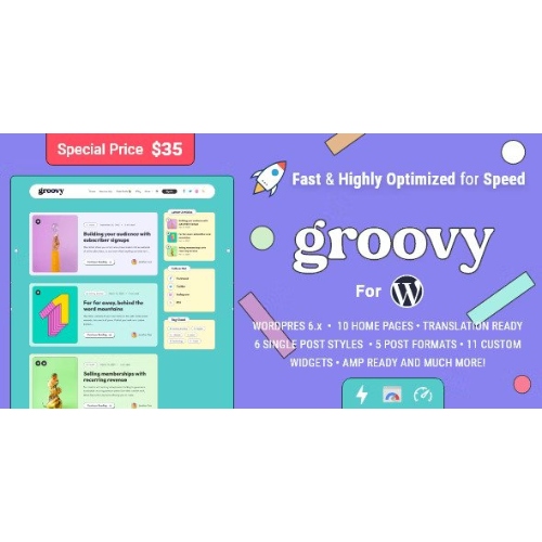 Groovy-Modern-Lightweight-Blog-for-WordPress.jpg Groovy – Modern & Lightweight Blog for WordPress - Image 1