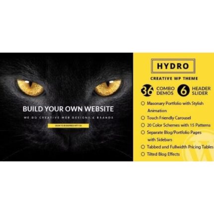 HYDRO – One Page Portfolio WordPress Theme