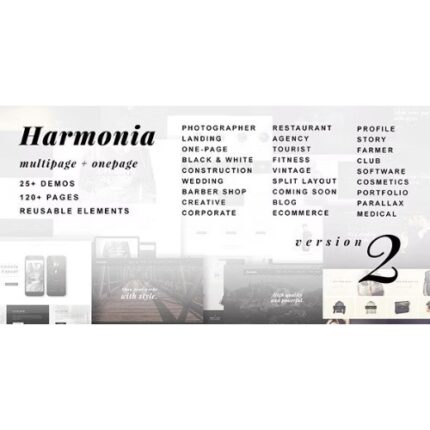 Harmonia – Creative Multi-Purpose WordPress Theme