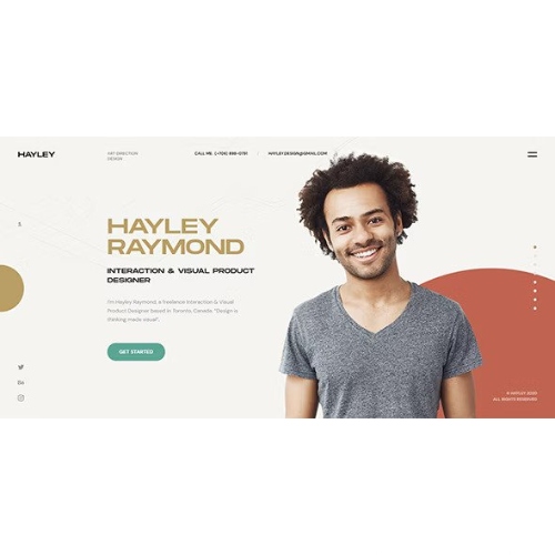 Hayley-Personal-CV-Resume-WordPress-Theme.jpg Hayley – Personal CV/Resume WordPress Theme - Image 1